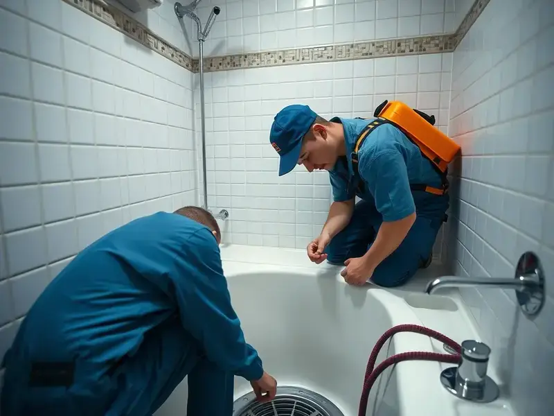 浴室排水管作業