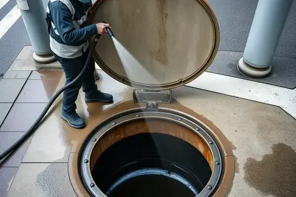 マンホール 清掃 施工前