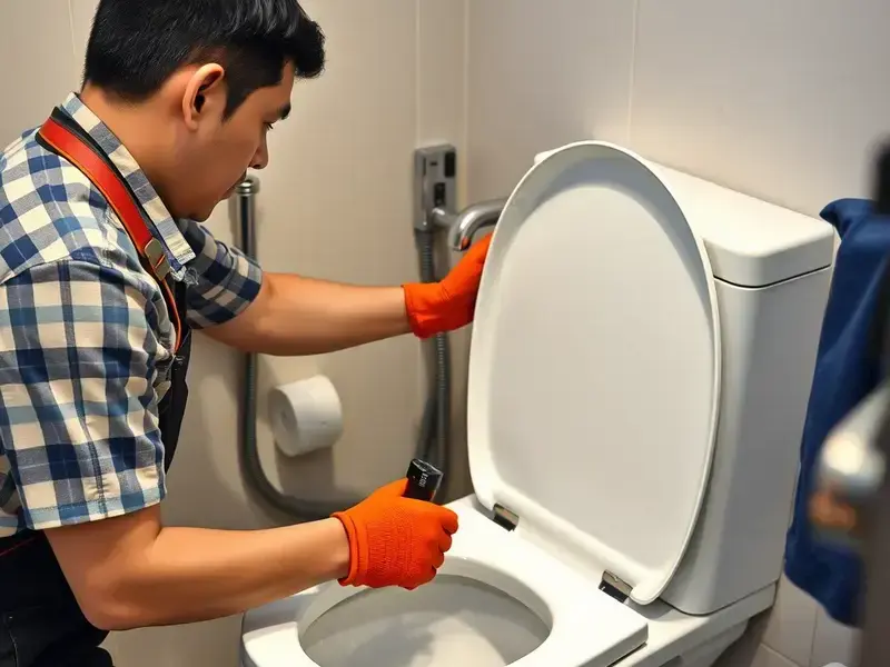 トイレ排水管作業